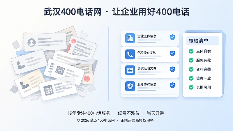 左侧杂乱信息碎片与右侧整齐核验清单左右对比的扁平化插画